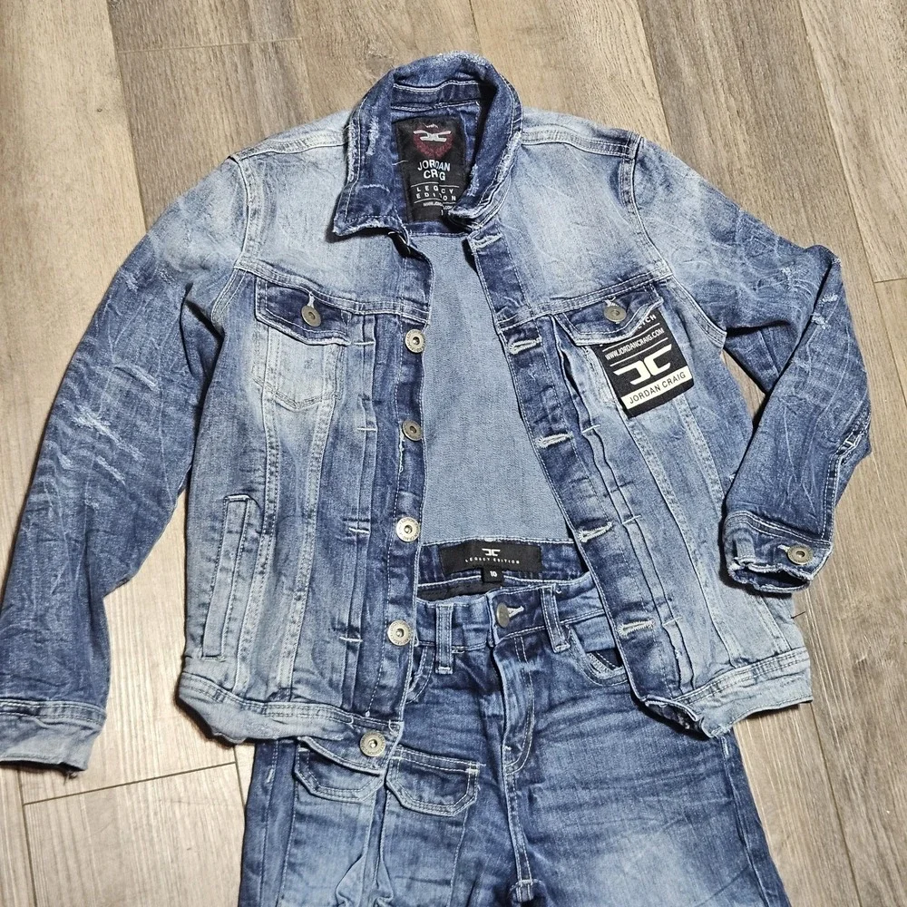 Jordan Craig‎ Legacy Edition Boys Denim Set Jacket Jeans 10 Streetwear 2 Piece
